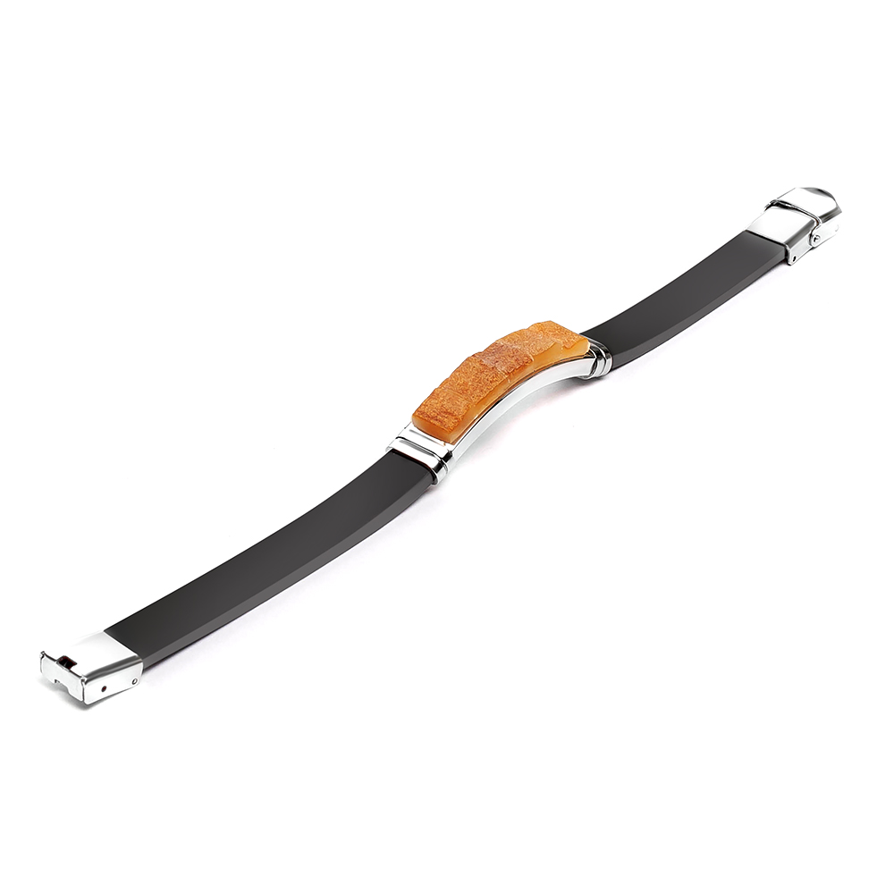 Браслет Каучук дичка  Янтарь