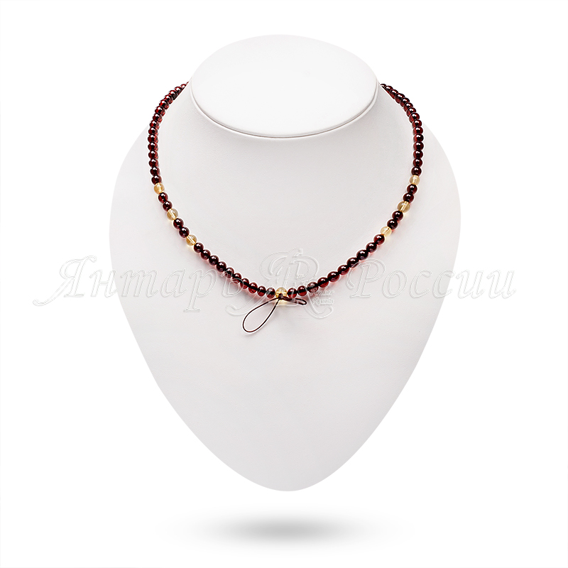 Бусы под кулон Янтарь